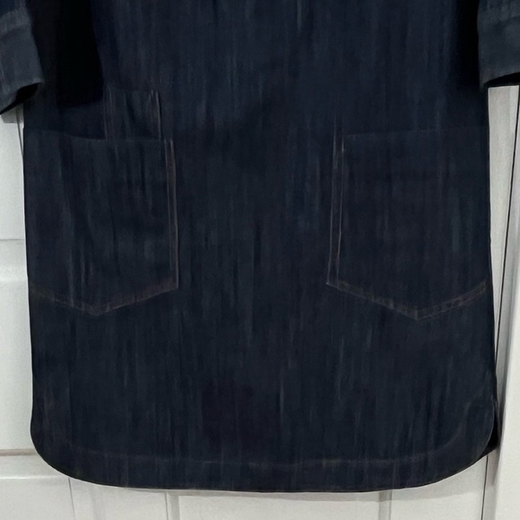 Joe Fresh Denim Chambray Dress Women’s XS Contemporary Minimalist Casual Modest - Picture 3 of 15